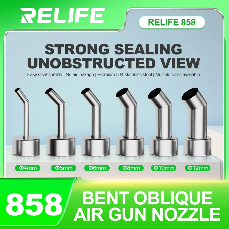 RELIFE 861 857 858 سلسلة فوهات - مراجعة Hot Air Station 858 وسعره
