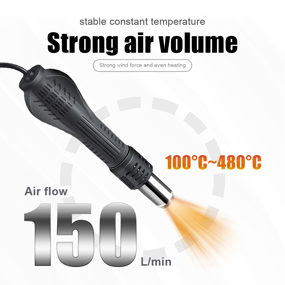 2 في 1 750 واط مسدس هواء ساخن  - مراجعة Hot Air Station 858 وسعره