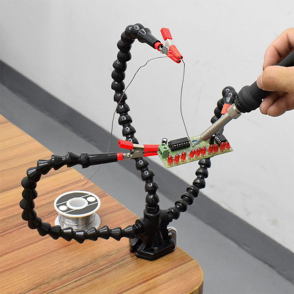 مكتب المشبك لحام مساعدة اليد 3 - مراجعة Electronics Repair Tool وسعره