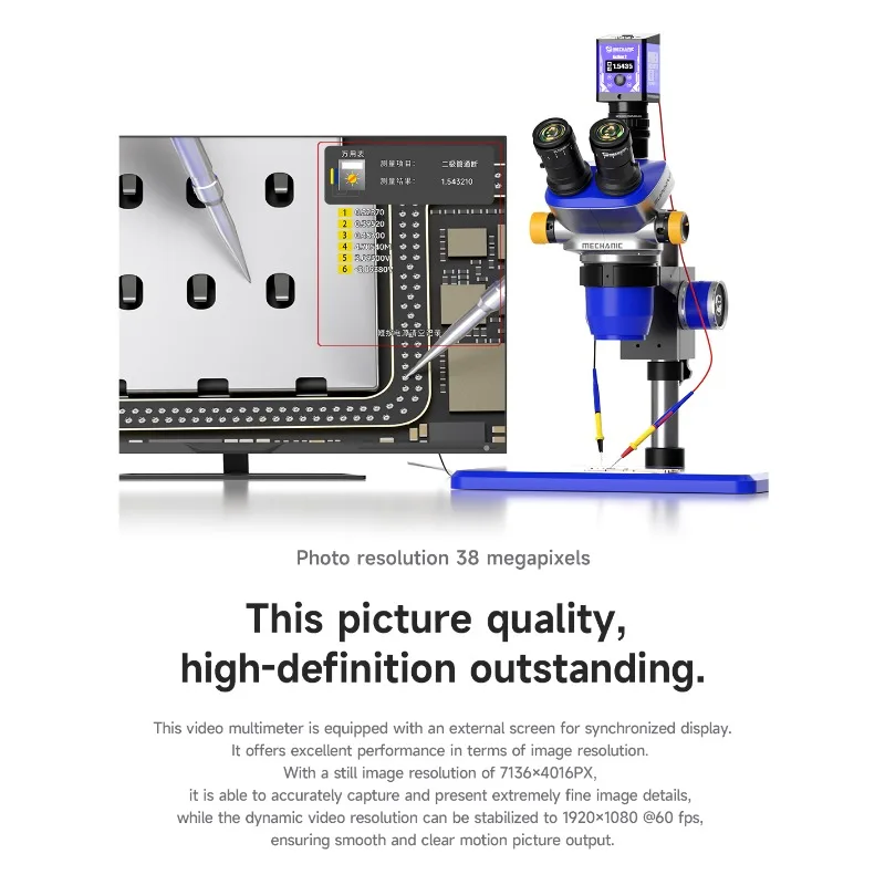 Action2 فيديو متعدد المجهر كام - مراجعة Electronics Repair Images وسعره